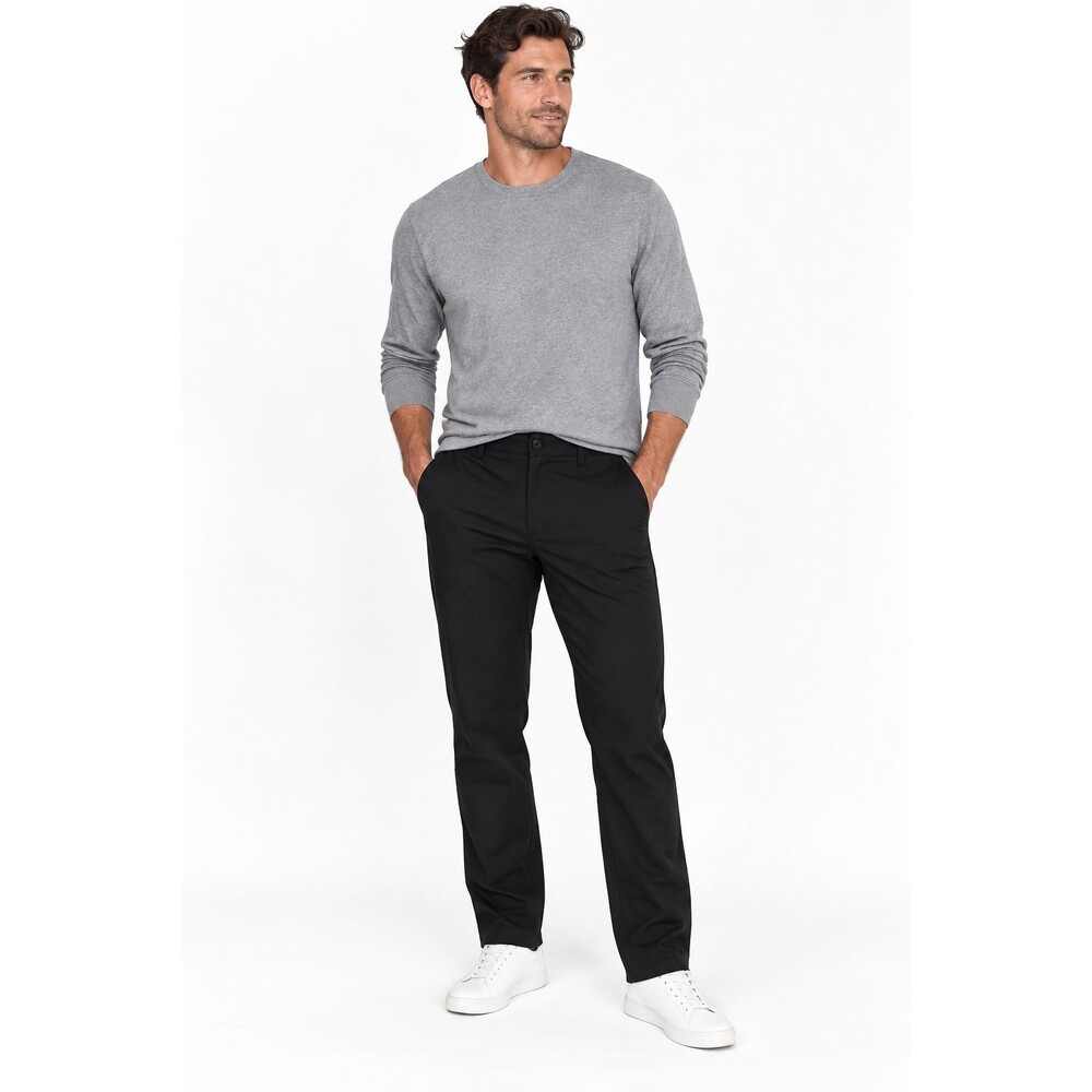 Men's Under Armour Loose Fit Pants Size 40x32 Black Golf Comfort Classic